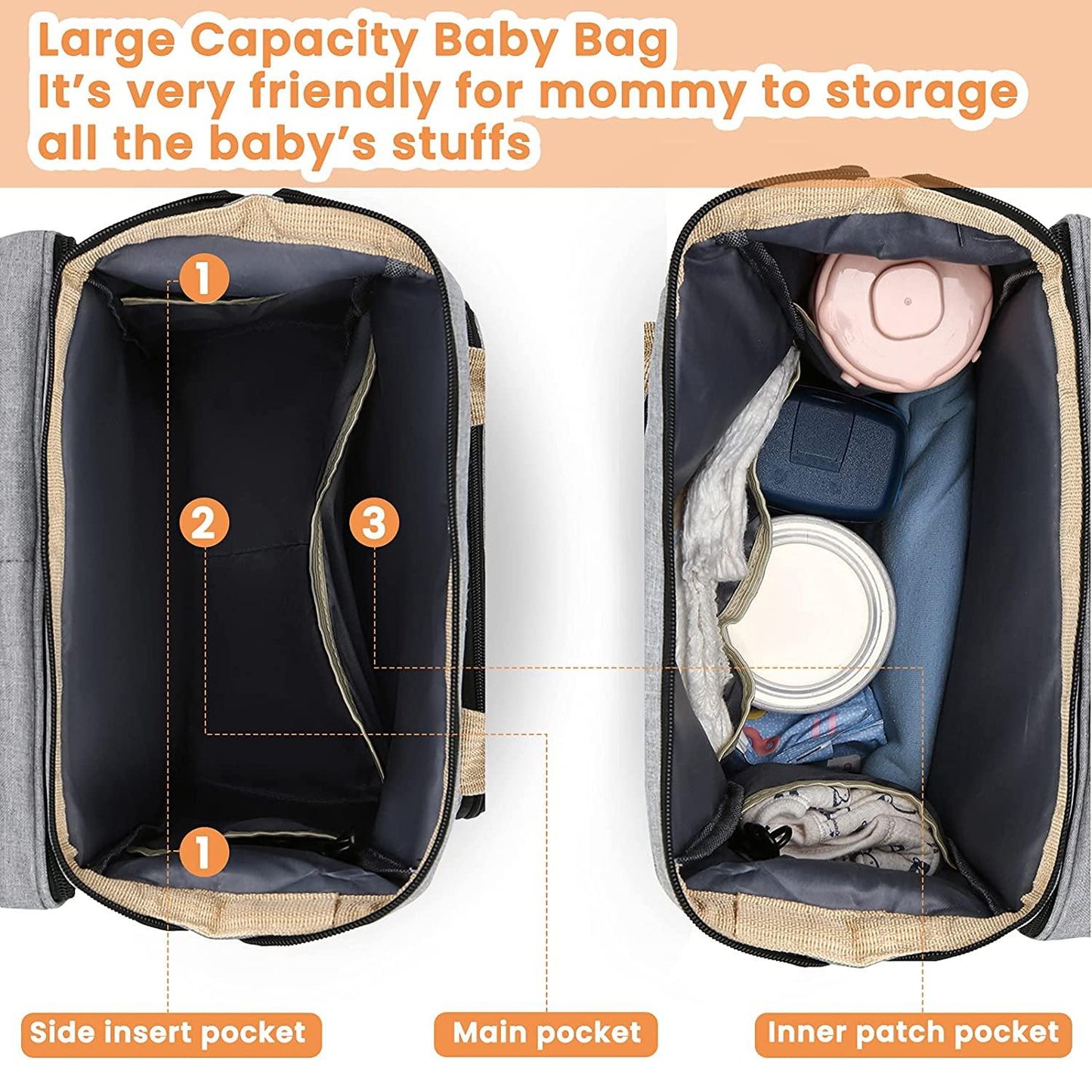 SAC A LANGER | Berceau de voyage BabyNappy™