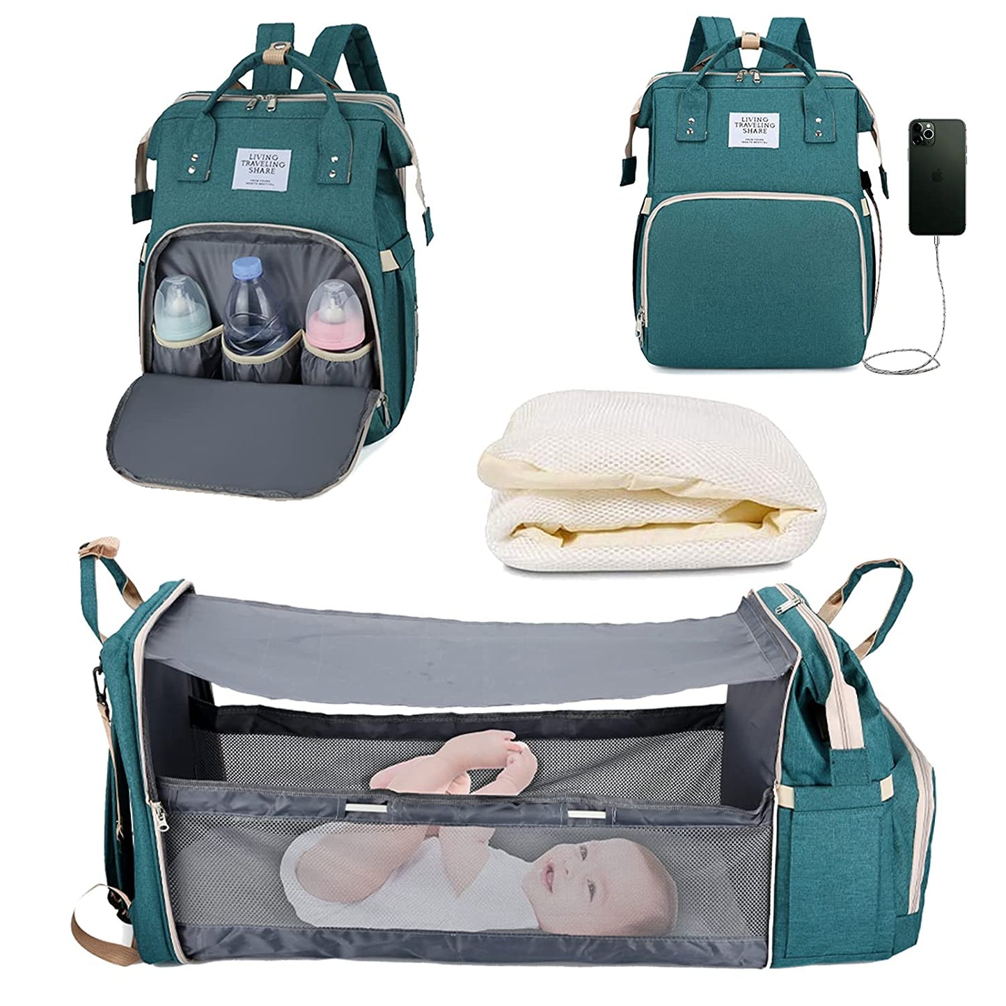 SAC A LANGER | Berceau de voyage BabyNappy™